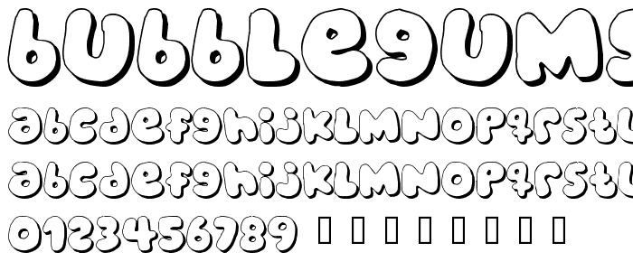 bubblegums font