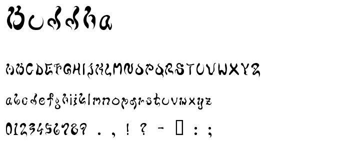 buddha font