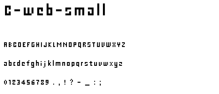 C Web Small font