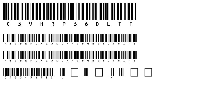 C39HrP36DlTt font