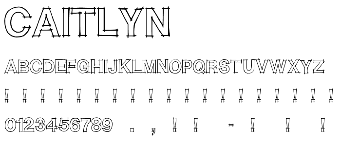 CAITLYN font