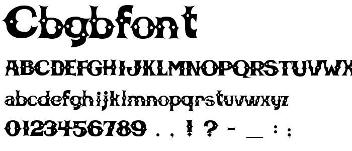 CBGBFont font