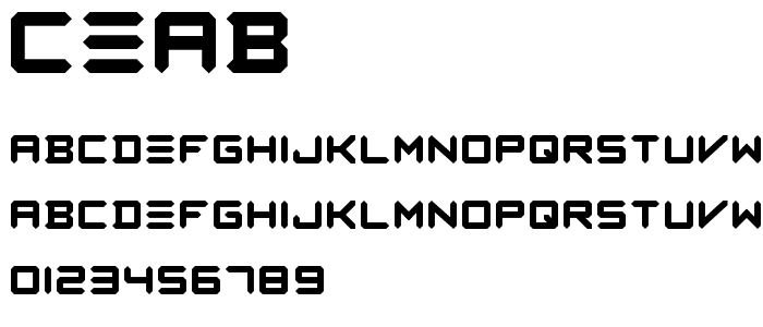 CEAB font