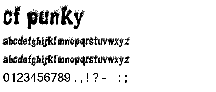 CF Punky font