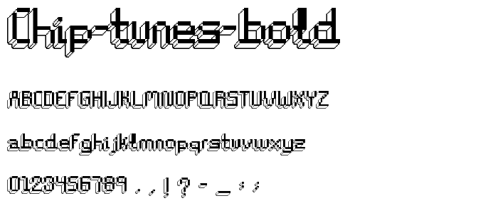 CHIP TUNES Bold font