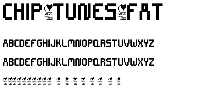 CHIP TUNES Fat font