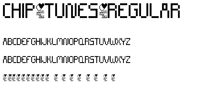 CHIP TUNES Regular font