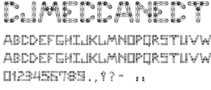 CJMeccanector font