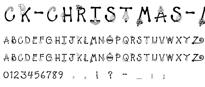 CK Christmas Memories font