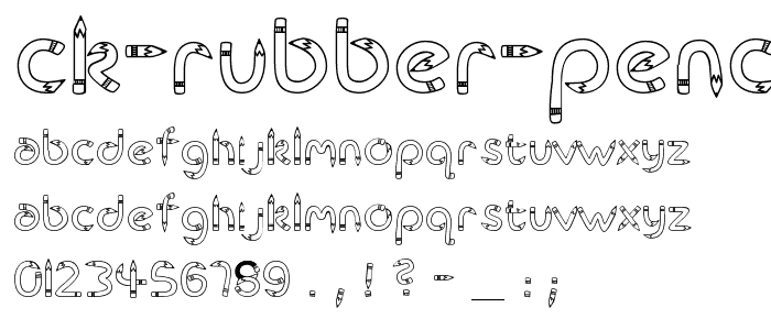 CK Rubber Pencil font