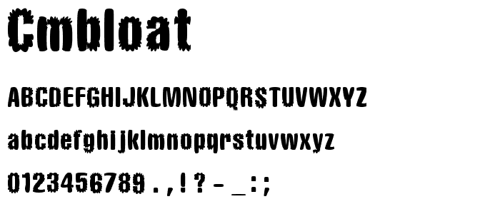 CMBloat font