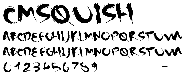 CMSquish font