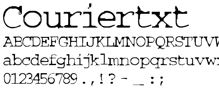 COURIERTXT font