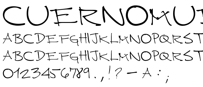 CUERNOMUERTO font