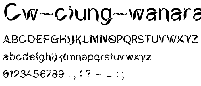 CW Ciung Wanara Sejati font