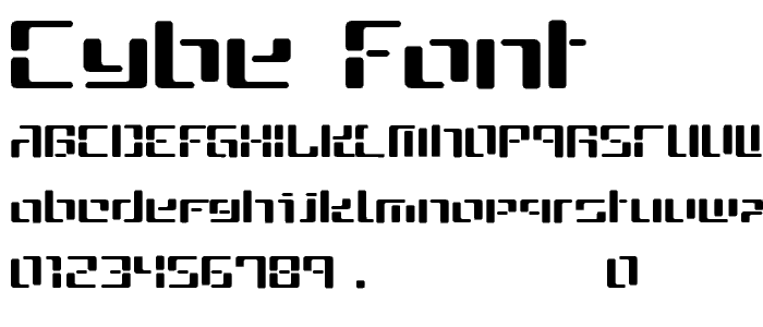CYBE font