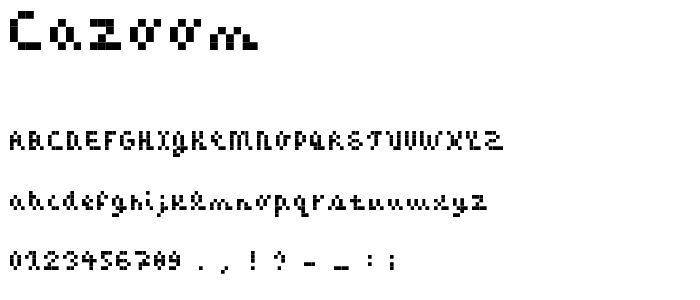 CaZOOM font