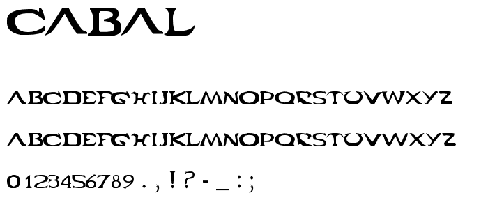 Cabal font