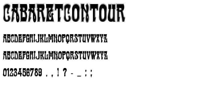 CabaretContour font