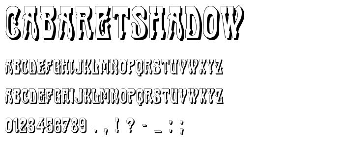 CabaretShadow font