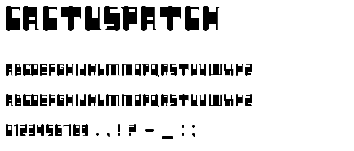 CactusPatch font