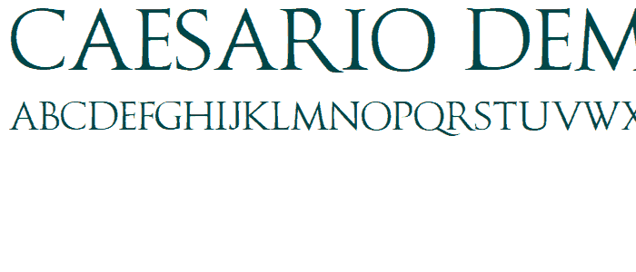 Caesario Demo font