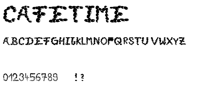 CafeTime font