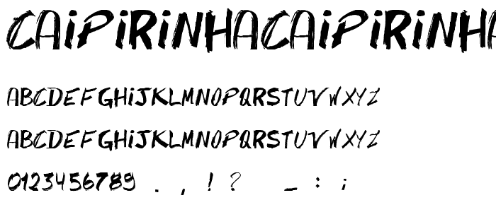 CaipirinhaCaipirinha font