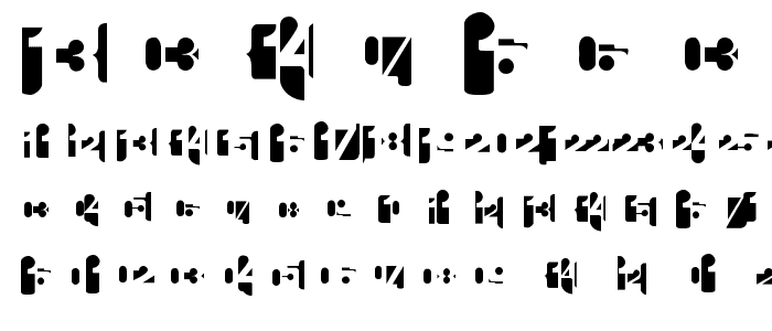 CalendarDigits font