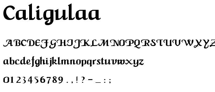 CaligulaA font