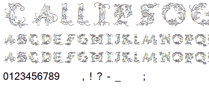 CalliPsoGrafia Regular font