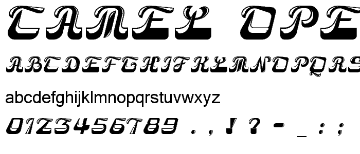 Camel Open font