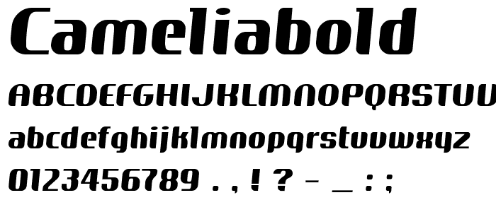 Cameliabold font
