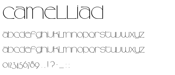 CamelliaD font
