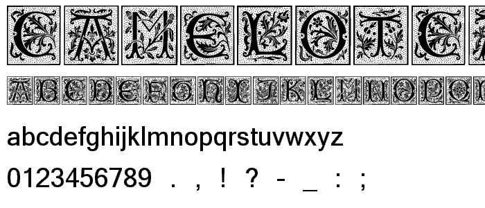 CamelotCaps font
