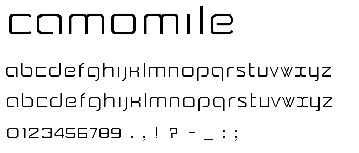 Camomile font