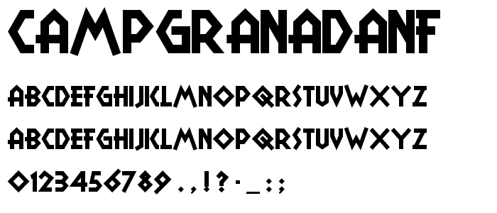 CampGranadaNF font