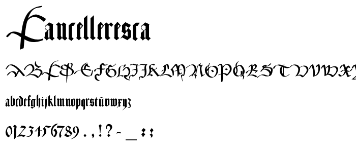 CancellerescA font