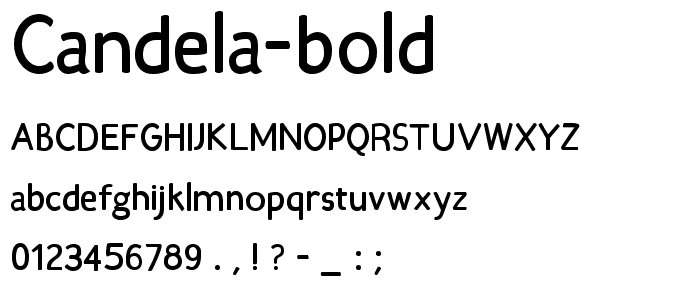 Candela-Bold font