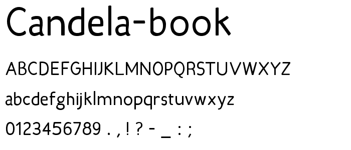Candela-Book font