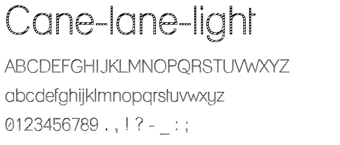 Cane Lane Light font