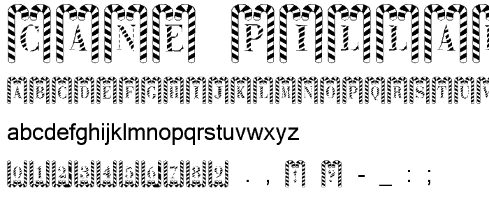 Cane Pillars font