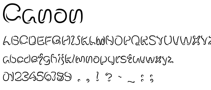 Canon font