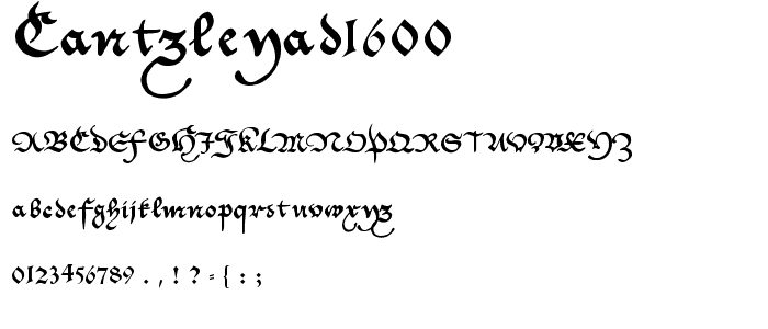 CantzleyAD1600 font