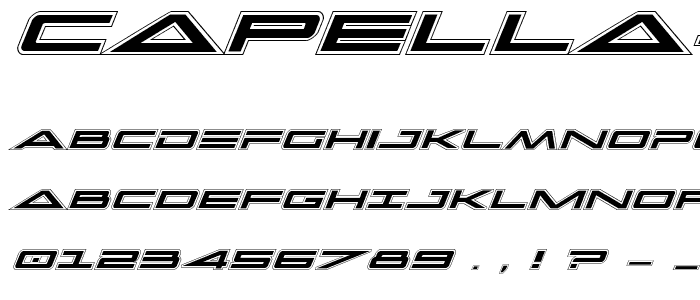 Capella Academy Italic font