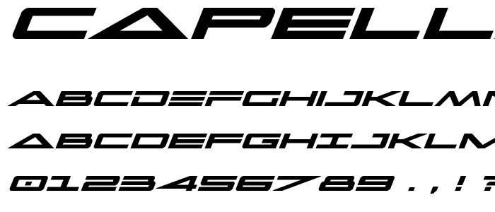 Capella Bold Expanded font