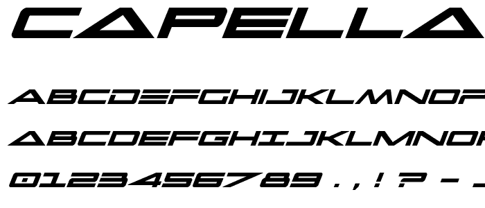 Capella Bold Italic font