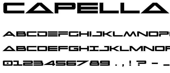 Capella Bold font