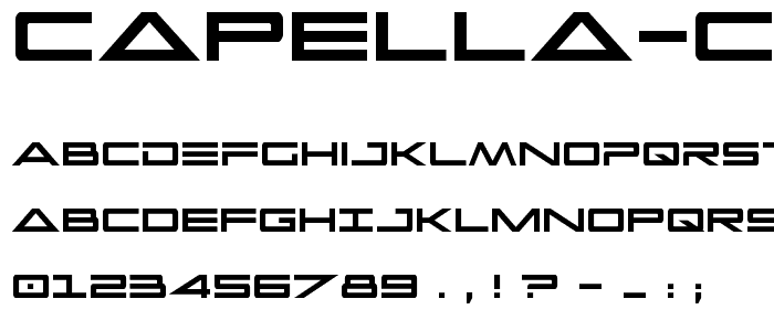 Capella Condensed font