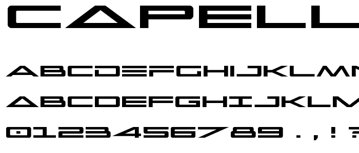 Capella Expanded font